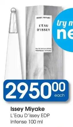 Clicks Issey Miyake L'Eau D'issey EDP Intense offer
