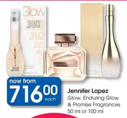 Clicks Jennifer Lopez Glow, Enduring Glow & Promise Fragrances offer