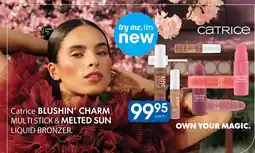 Clicks Catrice blushin' charm multi stick & melted sun liquid bronzer offer