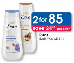Clicks Dove Body Wash offer
