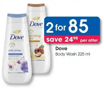 Clicks Dove Body Wash offer