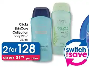 Clicks Clicks SkinCare Collection Body Wash offer