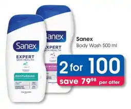 Clicks Sanex Body Wash offer