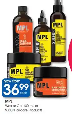 Clicks MPL Wax or Gel, or Sulfur Haircare Products offer