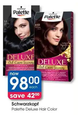 Clicks Schwarzkopf Palette Deluxe Hair Color offer