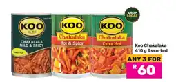 Game KOO Chakalaka 410 g Assorted offer