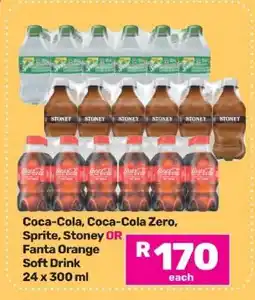 Game Coca-Cola, Coca-Cola Zero, Sprite, Stoney OR Fanta Orange Soft Drink offer
