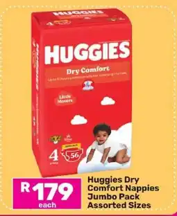 Game Huggies Dry Comfort Nappies Jumbo Pack offer