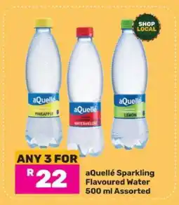 Game aQuelle Sparkling Flavoured Water 500 ml Assorted offer