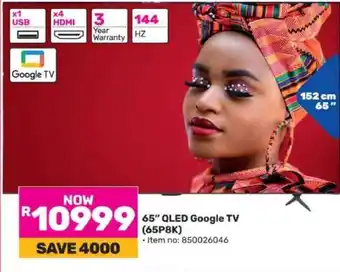 Game 65” QLED Google TV (65P8K) offer