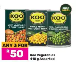 Game Koo Vegetables 410 g Assorted offer