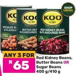 Game KOO Beans offer