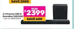 Game 3.1 Channel 480 W Soundbar (HS3100) offer