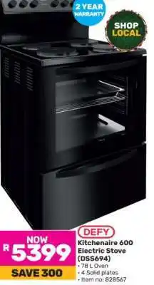 Game Defy Kitchenaire 600 Electric Stove DSS694 offer