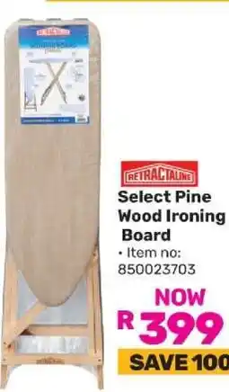 Game Select Pine Wood Ironing Board offer