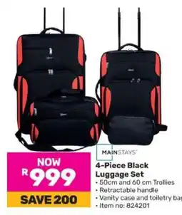 Game 4-Piece Black Luggage Set offer