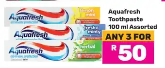 Game Aquafresh Toothpaste 100 ml Assorted offer