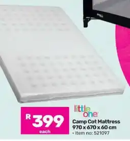 Game Camp Cot Mattress offer