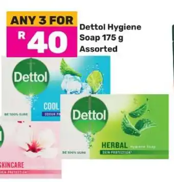 Game Dettol Hygiene Soap 175 g Assorted offer
