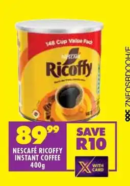Shoprite NESCAFÉ RICOFFY INSTANT COFFEE 400g offer