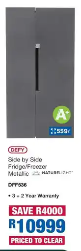 OK Furniture Defy Side by Side Fridge Freezer offer