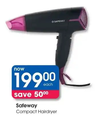 Clicks Safeway Compact Hairdryer offer