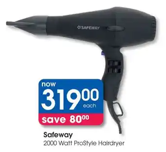 Clicks Safeway 2000 Watt ProStyle Hairdryer offer