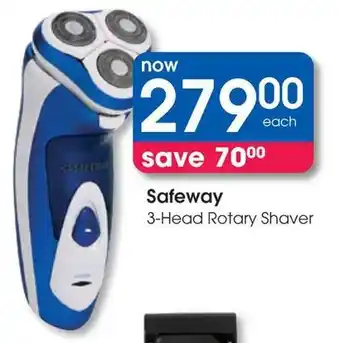 Clicks Safeway 3-Head Rotary Shaver offer