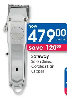Clicks Safeway Salon Series Cordless Hair Clipper offer