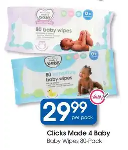 Clicks Clicks Made 4 Baby Baby Wipes offer