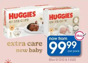 Clicks Huggies extra care new baby offer