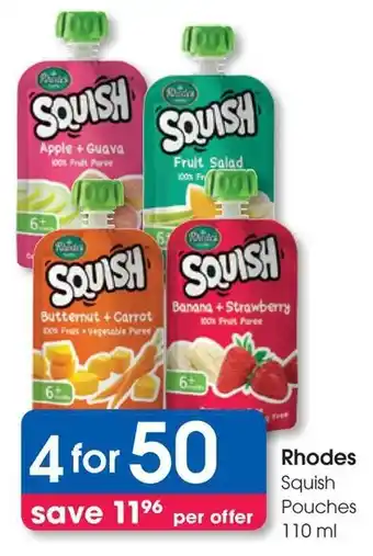 Clicks Rhodes Squish Pouches offer
