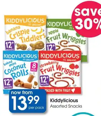 Clicks Kiddylicious Assorted Snacks offer