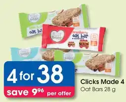 Clicks Clicks Made 4 Baby Oat Bars offer