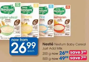 Clicks Nestlé Nestum Baby Cereal Just Add Milk offer