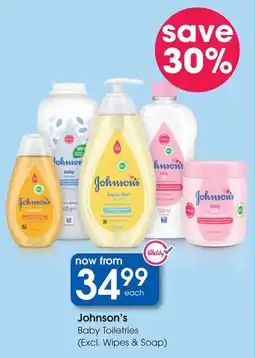 Clicks Johnson's Baby Toiletries offer