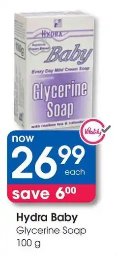 Clicks Hydra Baby Glycerine Soap offer