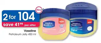 Clicks Vaseline Petroleum Jelly offer