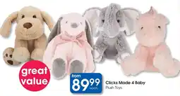 Clicks Clicks Made 4 Baby Plush Toys offer