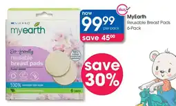 Clicks MyEarth Reusable Breast Pads offer