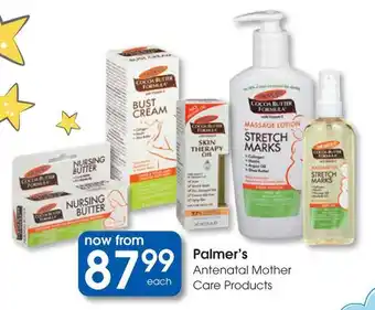 Clicks Palmer's Antenatal Mother Care Products offer