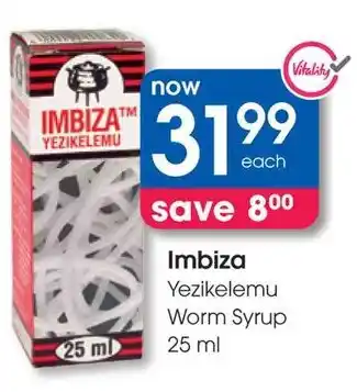 Clicks Imbiza Yezikelemu Worm Syrup offer