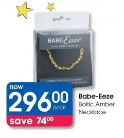 Clicks Babe-Eeze Baltic Amber Necklace offer