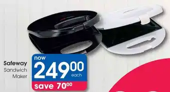 Clicks Safeway Sandwich Maker offer