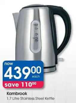 Clicks Kambrook Stainless Steel Kettle offer