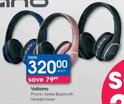 Clicks Volkano Phonic Series Bluetooth Headphones offer