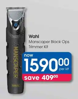 Clicks Wahl Manscaper Black Ops Trimmer Kit offer