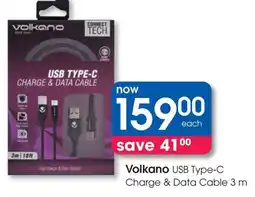 Clicks Volkano USB Type-C Charge & Data Cable offer