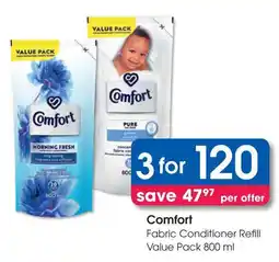 Clicks Comfort Fabric Conditioner Refill Value Pack offer