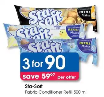 Clicks Sta-Soft Fabric Conditioner Refill offer